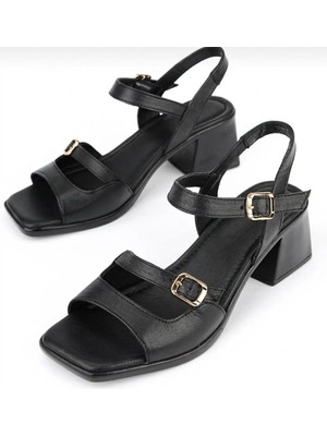 Tarçın Ayakkabı Hakiki Deri Kadın Deri Sandalet TRC108-19030