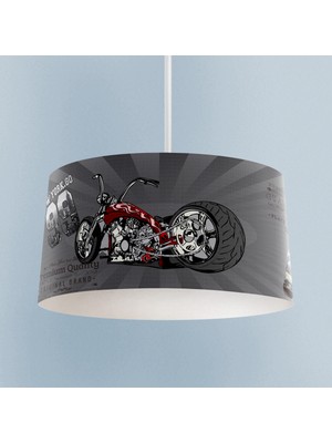 PremiumPort Motor Desenli Bebek ve Çocuk Odası Avizesi, Şık ve Renkli Tasarım