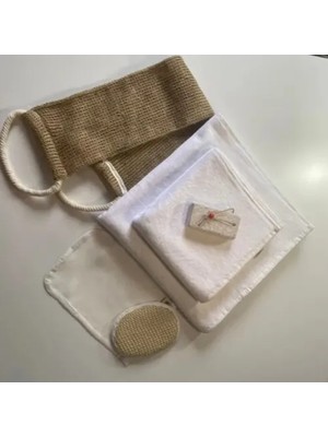 TeknoKapsül Keten 6'lı Banyo Hamam Seti