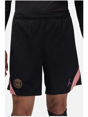 Nike Jordan Paris Saint-Germain Strike Stadium Short Black Erkek Fermuar Cepli Dri-Fit Futbol Şortu Siyah