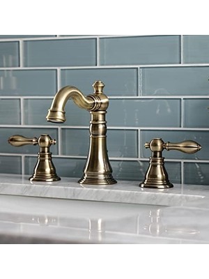 Freedom Books Musluk FSC19733ACL Amerikan Klasik Geniş Banyo Musluğu, Antik Pirinç