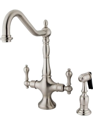 Freedom Books Pirinç KS1778ALBS Mutfak Musluk Pirinç Spray, 8 – 1/4-Inç, Saten Nikel