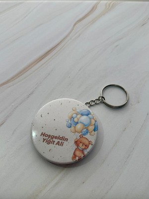 HS Gift And More Kişiye Özel 58MM Buton Anahtarlık Açacak – 24 Adet