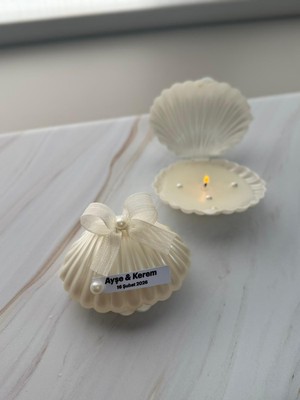 HS Gift And More Kurdeleli Istiridye Mum Söz Nişan Düğün Hediyelik 10 Adet