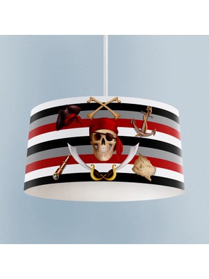 PremiumPort Sevimli Kuru Kafa Desenli Çocuk Odası Avizesi, Renkli ve Şık Tasarım