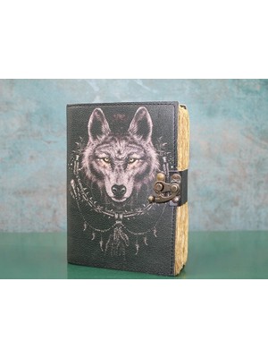 TeknoKapsül Kurt Büstü Deri Defter KSK3132