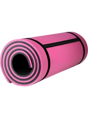 M Merc Giyim 10 mm Yoga Spor Matı Çift Taraflı Kullanım Kaymaz Doku Esnek Dayanıklı Fitness Minderi