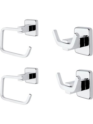 Tema Plus Wc Kağtılık ve 2li Askılık Bornozluk (2li Paket)