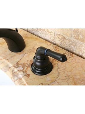Freedom Books KB955 Magellan Iı 4-Inç Ila 8-Inç Mini Yaygın Lavabo Bataryası Metal Kolu Kolu, Yağ Ovuşturdu Bronz