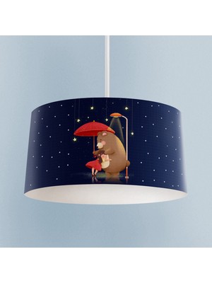 PremiumPort Sevimli Ayıcık Desenli Bebek ve Çocuk Odası Avizesi