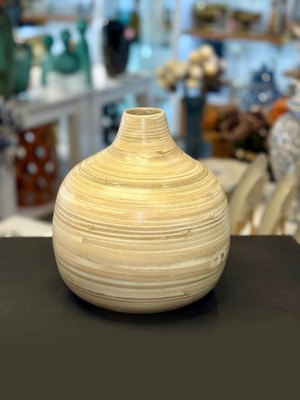 Sever Bambu Bej Vazo 13X24CM