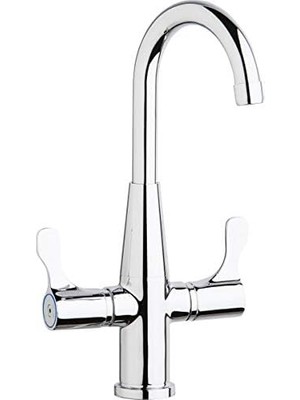 Freedom Books LKD2223C Güverteye Monte Musluk Deve Boynu Ağzı ve Çift Kollu Kulplu