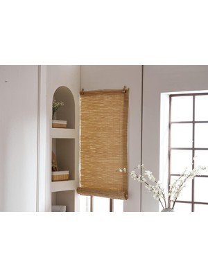 Sever Rattan Stor Perde Natural 90X180CM