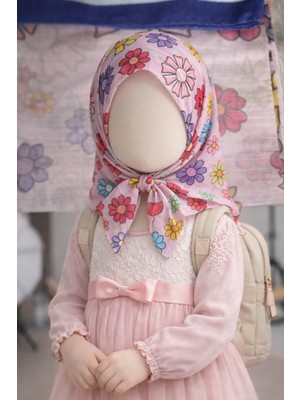 Beyzelif Butik Çocuk Eşarp 80X80 Vizkon/ Poliakrilik – Hafif ve Nefes Alabilen