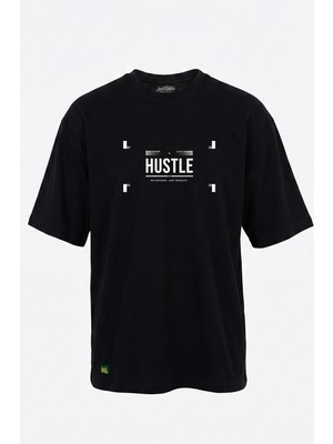 Dad & Children Hustle Unisex Oversize T-Shirt