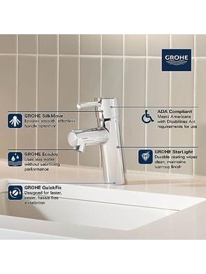 Freedom Books 34270GNA, Tek Delikli Tek Kulplu S Boyutlu Banyo Bataryası 1.2 Gpm, Fırçalanmış Soğuk Gün Doğumu (Fırçalanmış Altın)