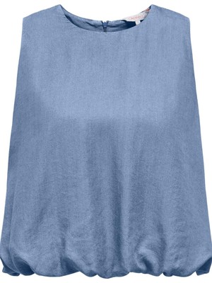 Only Onlcharıs Life Kadın Bluz Balon Kol V Yaka Şık Günlük