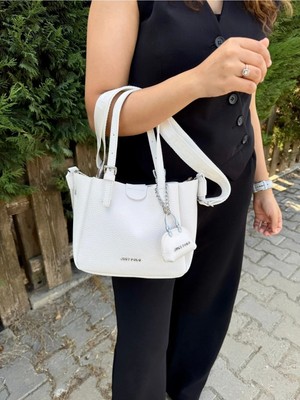 Kadın Just Polo Yeni Sezon 3 Bölmeli Yumuşak Deri Lüks ve Şık Dokunuş El & Omuz Çantası Shoulder Bag