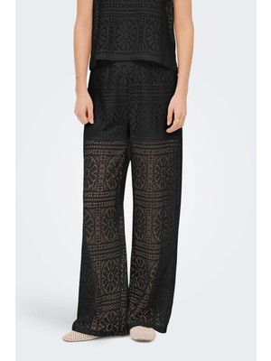 Only Onllıan Lace Kadın Pantolon Geniş Paça Dantel Detaylı Şık Günlük