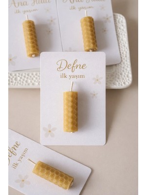 Çağıl Candles Balmumu Petek Mum 10 Adet| Bebek & Özel Gün Hatırası , Düğün Nişan Söz, Kına , Doğum Günü