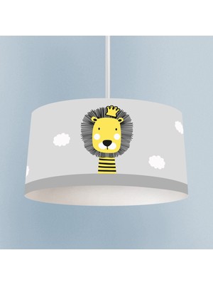 PremiumPort Sevimli Aslan Desenli Bebek ve Çocuk Odası Avizesi