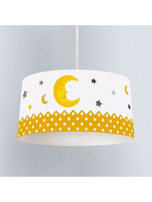 PremiumPort Renkli Ay Yıldız Desenli Çocuk Odası Sarkıt Avize TLAV-022