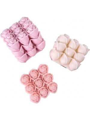 Karakız Dekoratif Gül Figürlü Küp Kalıp 6,3*5 Cm