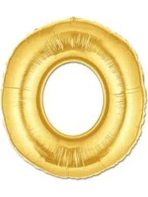 Midas Toptan Home Altın Sarısı Folyo O Harfi Balon 1 Metre