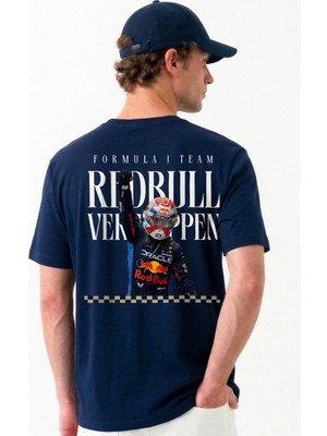 Book OrBook Verstappen %100 Heavy Cotton Premium Kalite Sırt Baskılı T-Shirt