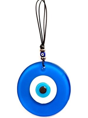 Nemere Deri Ipli Nazar Boncuklu Tasarım Harikası Mavi Duvar Süsü