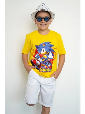 Book OrBook Sonic Sega %100 Pamuk Premium Kalite Çocuk Tişörtü