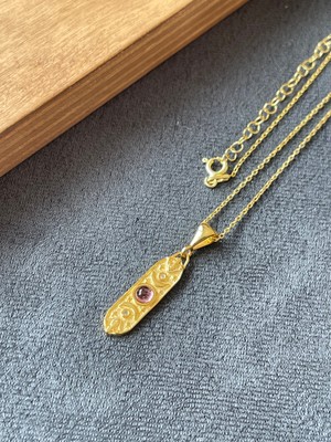 Aida Jewelss 925 Ayar Gümüş Mitolojik Ametist Taşlı Ay Döngüsü Gümüş Kolye 45CM