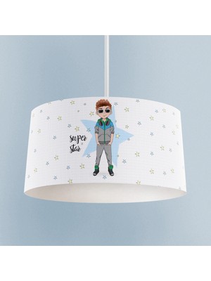 PremiumPort Yıldızlı Bebek ve Çocuk Odası Avizesi, Şık ve Parlak Tasarım