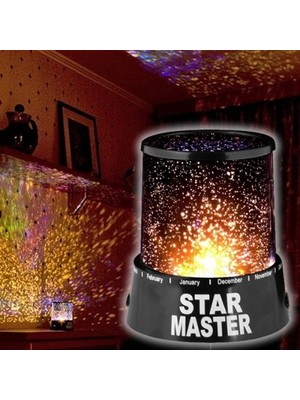 Nemere Duvara Işık Yıldız Yansıtan Star Master Gece Lambası