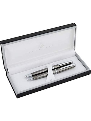 Steelpen Saturn Serisi 2358 Titanium Dolma Kalem+Tükenmez Kalem
