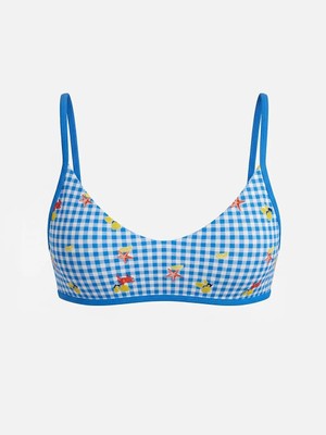 LC Waikiki Karışık Çıkarılabilir Pedli Ekose Kadın Bikini Üstü  (S6)