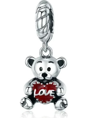 Fubena Love Yastıklı Ayıcık Sallantılı Charm