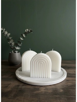 Varkal 3'lü Gökkuşağı Mum Set Pinterest Tasarım