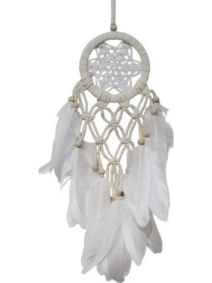 Nemere Yıldız Motifli Ekru Renk Düş Kapanı Hediyelik Duvar Süsü