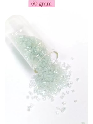 Just Cheap Store Kesme Cam Boncuk 2mm - 60 Gram - Şeffaf Beyaz - BNC368