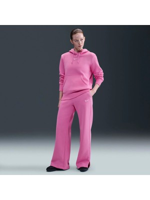 Nike Kadın Pembe Phoenix Fleece Yüksek Bel Geniş Paça Eşofman Altı | IH1011-675