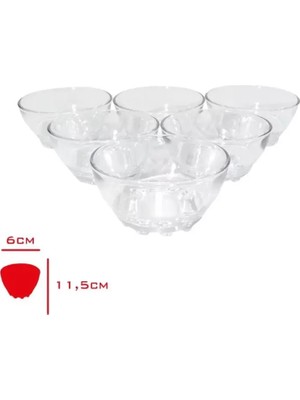 Just Cheap Store Turkey Bowl Cam Kase 6 Lı 6X11,5 CMROYALEKS-82641