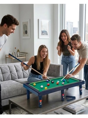 AyrStore Buğz Masaüstü Bilardo Seti 5 Yaş Üzeri Çocuklar Için Eğitici Oyuncak