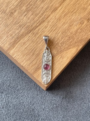 Aida Jewelss 925 Ayar Gümüş Mitolojik Ametist Taşlı Ay Döngüsü Gümüş Kolye Ucu