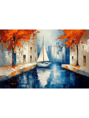 Aden Dijital Dekoratif Manzara Kanvas Tablo