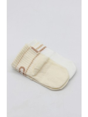 Belle Fusion Mey Ithalat® Penye Kaymaz Soket Çorap 2li 10144 Bej Ekru