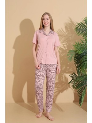 01327 Milan Ceket Yaka Pijama Takım
