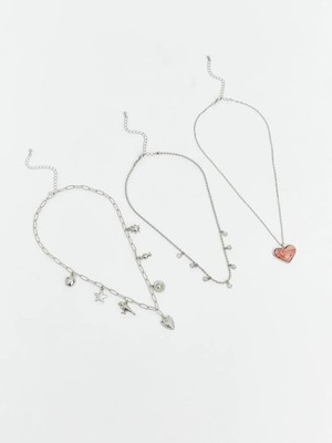 LC Waikiki Figürlü Kadın Kolye Seti 3 Lü  (S6)