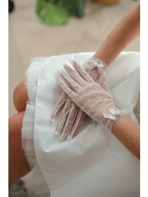 Sed da Exclusive Kırık   Beyaz   Yeni   Puanlı   Tül   Gelin   Eldiveni,