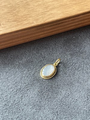 Aida Jewelss 925 Ayar Gümüş Sedef Taşlı Tasarım Gümüş Kolye  Ucu